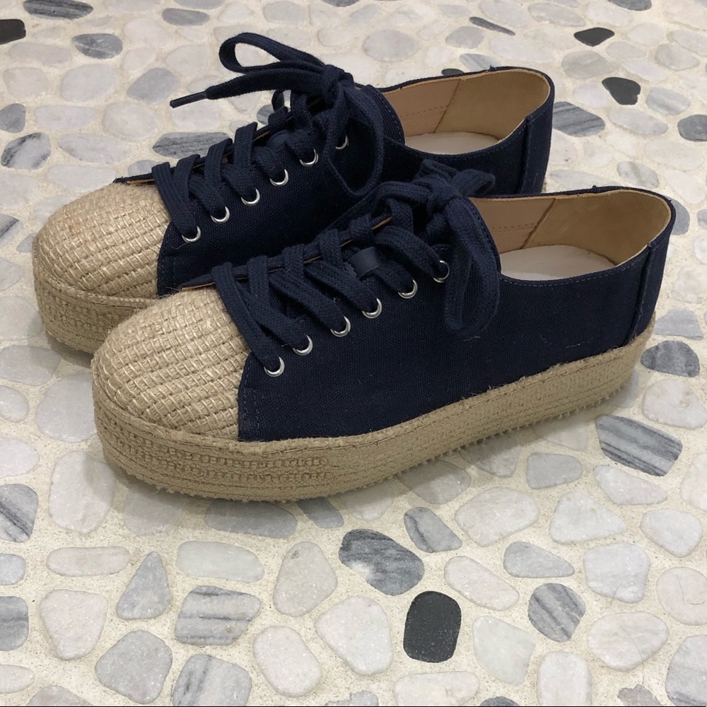 NWOB Schutz Canvas espadrille sneakers